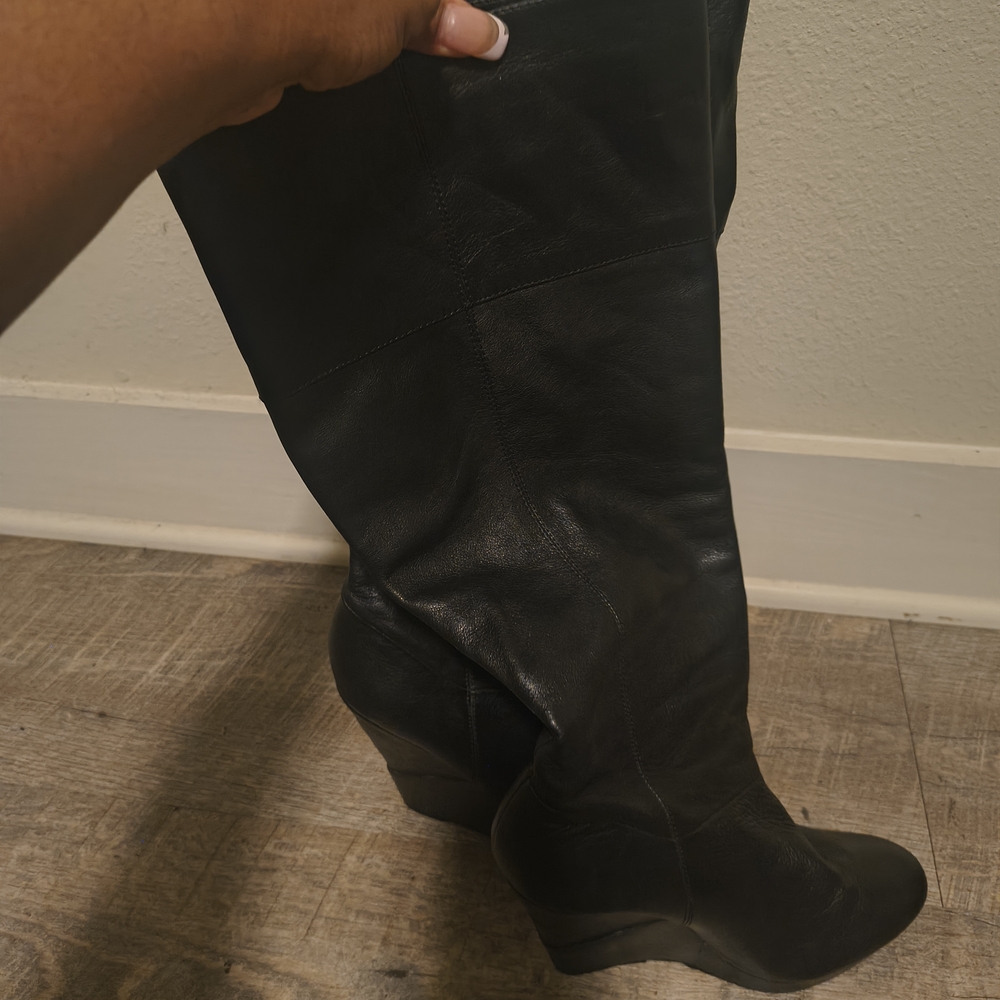 Elegant Black Over the Knee Women's Boots